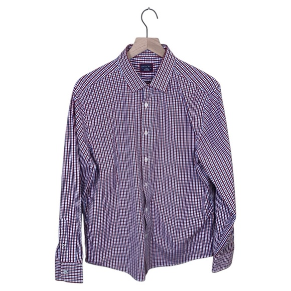 UNTUCKit Other - UNTUCKit Men's Blue and Red Plaid Long Sleeve Shirt, L